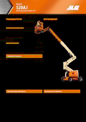 Plataformas articuladas de ruedas JLG 520AJ