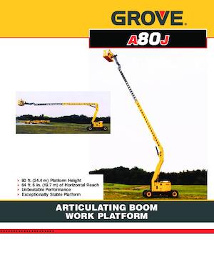 Plataformas articuladas de ruedas Grove-Manlift A 80 J