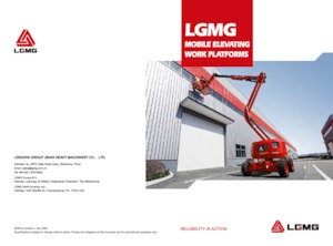 Plataformas articuladas de ruedas LGMG  A45J 