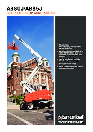 Plataformas articuladas de ruedas Snorkel AB85J