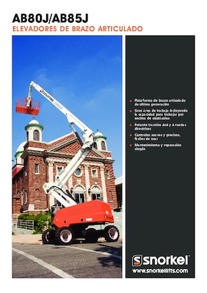 Plataformas articuladas de ruedas Snorkel AB85J