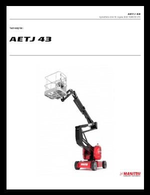 Plataformas articuladas de ruedas Manitou AETJ 43 