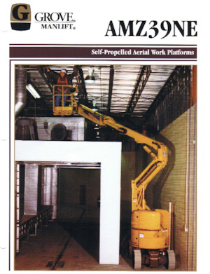 Plataformas articuladas de ruedas Grove-Manlift AMZ 39 NE