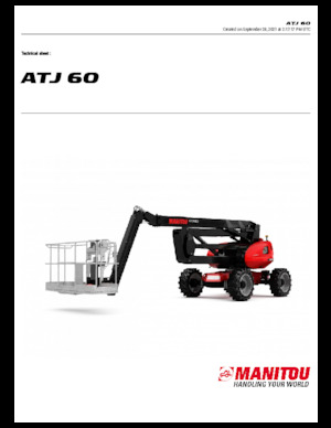 Plataformas articuladas de ruedas Manitou ATJ 60