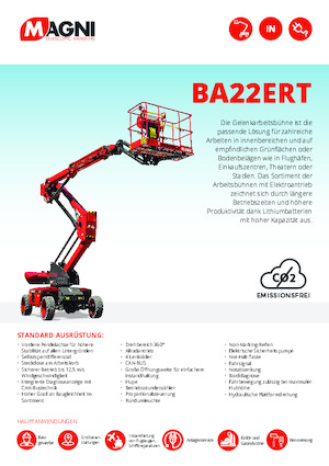 Plataformas articuladas de ruedas MAGNI BA22ERT
