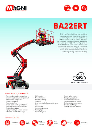 Plataformas articuladas de ruedas MAGNI BA22ERT