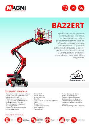 Plataformas articuladas de ruedas MAGNI BA22ERT
