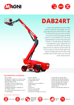 Plataformas articuladas de ruedas MAGNI DAB24RT
