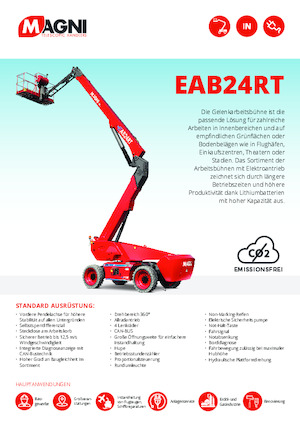 Plataformas articuladas de ruedas MAGNI EAB24RT