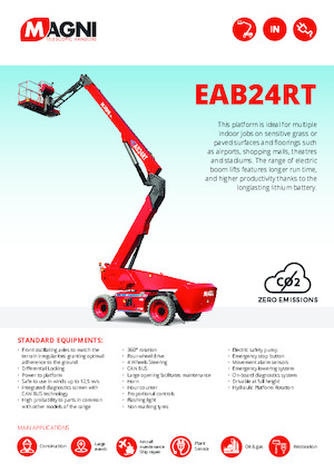 Plataformas articuladas de ruedas MAGNI EAB24RT