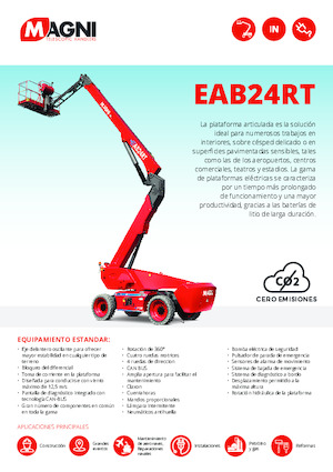 Plataformas articuladas de ruedas MAGNI EAB24RT