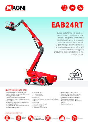 Plataformas articuladas de ruedas MAGNI EAB24RT