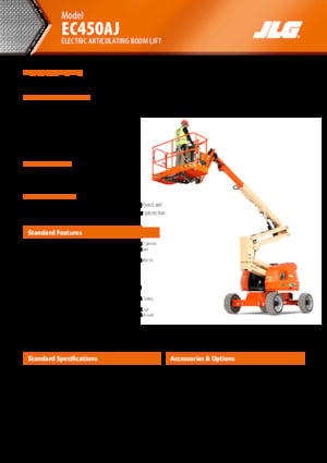 Plataformas articuladas de ruedas JLG EC450AJ
