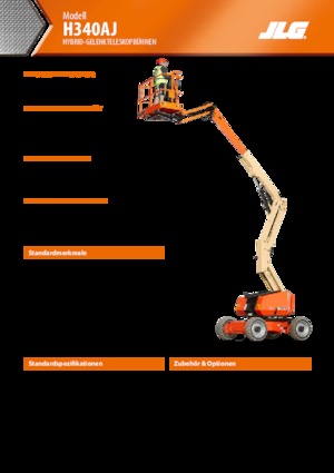 Plataformas articuladas de ruedas JLG H340AJ