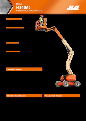 Plataformas articuladas de ruedas JLG H340AJ