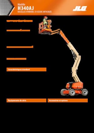 Plataformas articuladas de ruedas JLG H340AJ