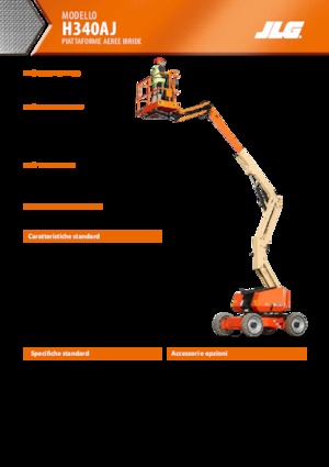 Plataformas articuladas de ruedas JLG H340AJ