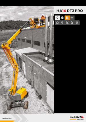 Plataformas articuladas de ruedas Haulotte HA16 RTJ PRO