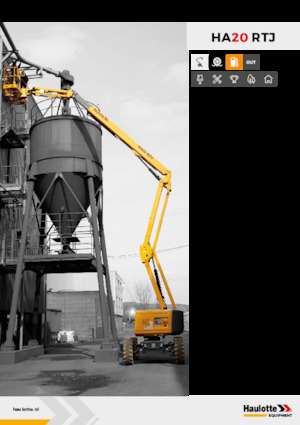 Plataformas articuladas de ruedas Haulotte HA20 RTJ
