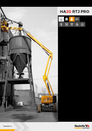 Plataformas articuladas de ruedas Haulotte HA20 RTJ PRO