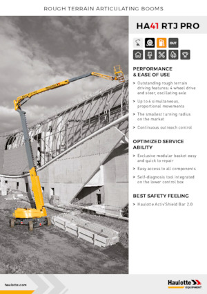 Plataformas articuladas de ruedas Haulotte HA41 RTJ PRO