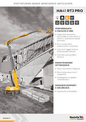 Plataformas articuladas de ruedas Haulotte HA41 RTJ PRO