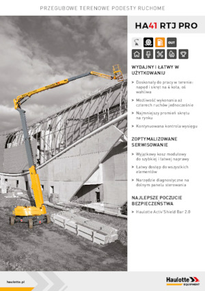 Plataformas articuladas de ruedas Haulotte HA41 RTJ PRO