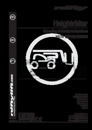 Plataformas articuladas de ruedas Niftylift HR28