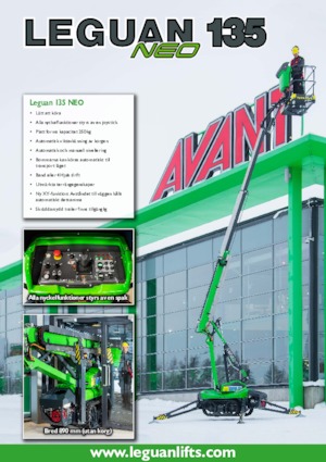 Plataformas articuladas de ruedas Avant Tecno Leguan 135 Neo