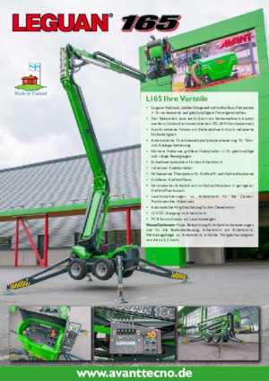 Plataformas articuladas de ruedas Avant Tecno Leguan 165