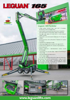 Plataformas articuladas de ruedas Avant Tecno Leguan 165