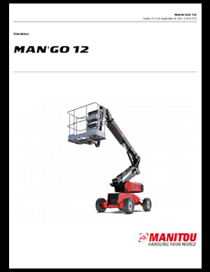 Plataformas articuladas de ruedas Manitou ManGo 12