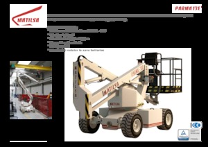 Plataformas articuladas de ruedas Matilsa Parma 13 E