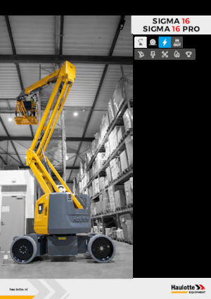 Plataformas articuladas de ruedas Haulotte Sigma 16