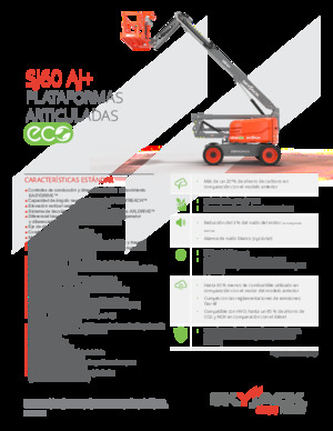 Plataformas articuladas de ruedas Skyjack SJ 60 AJ+