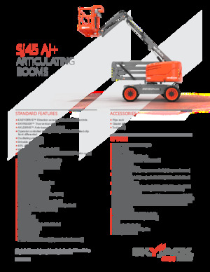 Plataformas articuladas de ruedas Skyjack SJ45 AJ+