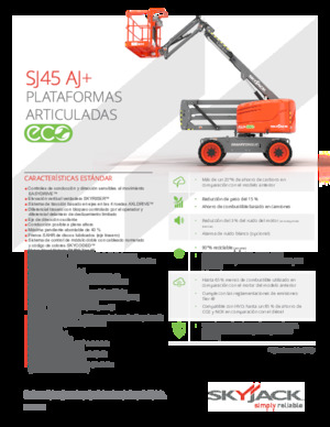 Plataformas articuladas de ruedas Skyjack SJ45 AJ+