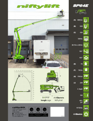 Plataformas articuladas de ruedas Niftylift SP64E
