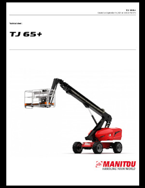 Plataformas telescópicas de ruedas Manitou TJ65+ 