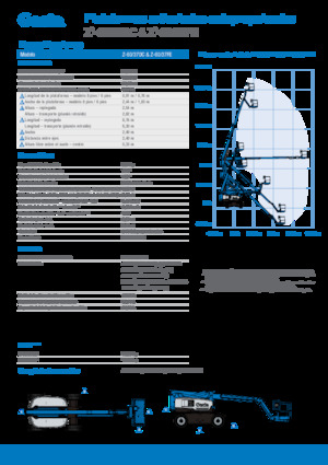 Plataformas articuladas de ruedas Genie Z-60/37 FE 