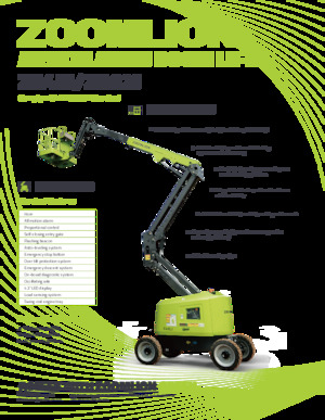Plataformas articuladas de ruedas Zoomlion ZA45J
