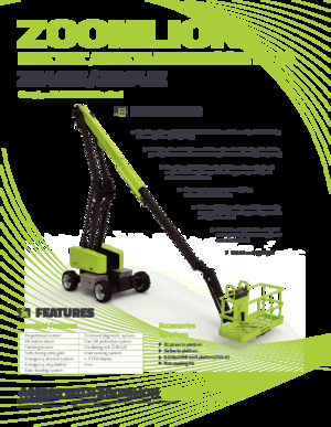 Plataformas articuladas de ruedas Zoomlion ZA46JE