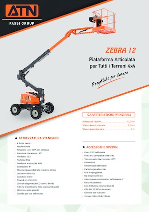 Plataformas articuladas de ruedas ATN ZEBRA 12