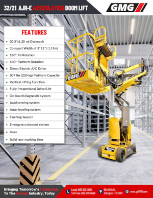 Plataformas articuladas de ruedas GMG 32/21 ARJ-E 