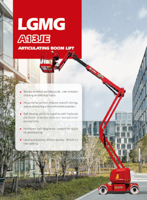 Plataformas articuladas de ruedas LGMG  A13JE-LI