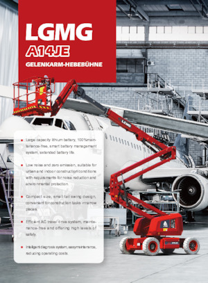 Plataformas articuladas de ruedas LGMG  A14JE