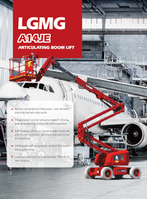 Plataformas articuladas de ruedas LGMG  A14JE