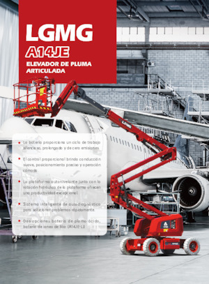 Plataformas articuladas de ruedas LGMG  A14JE