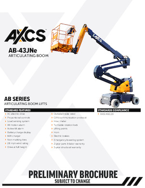 Plataformas articuladas de ruedas AXCS AB-43JNE 