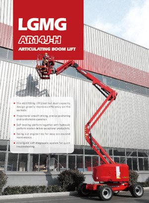 Plataformas articuladas de ruedas LGMG  AR14J-H